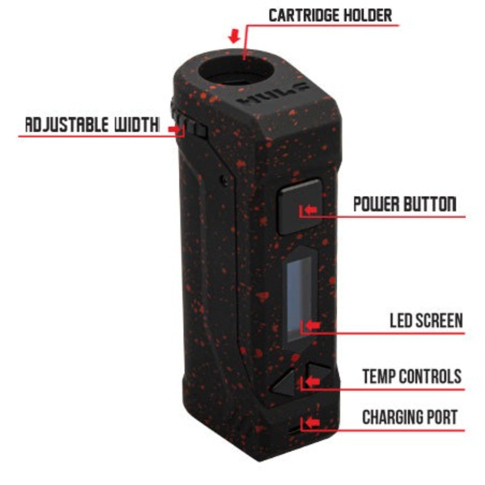 Wulf UNI Pro Adjustable Cartridge Vape 4in