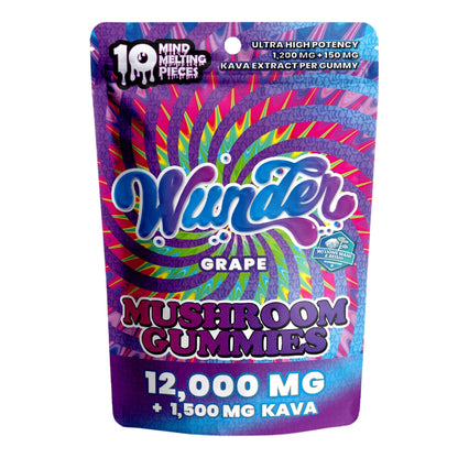 Wunder Ultra High Potency Mushroom Gummies 12000mg 10ct