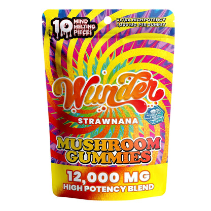 Wunder Ultra High Potency Mushroom Gummies 12000mg 10ct
