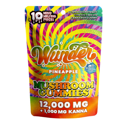 Wunder Ultra High Potency Mushroom Gummies 12000mg 10ct
