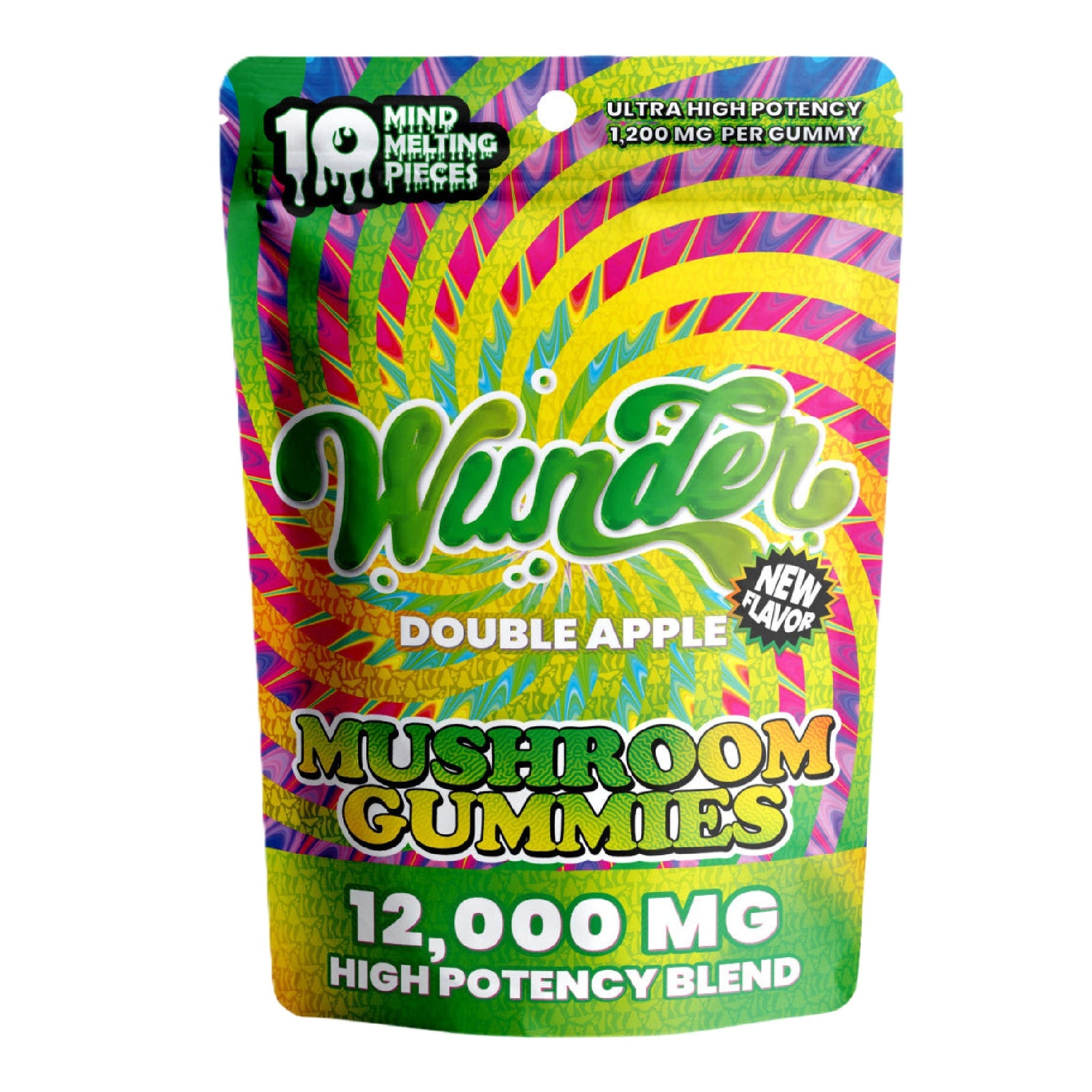 Wunder Ultra High Potency Mushroom Gummies 12000mg 10ct