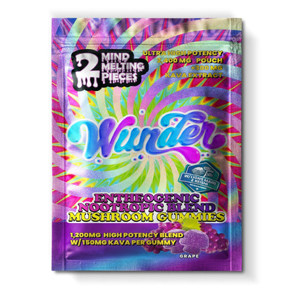 Wunder Ultra High Potency Entheogenic Mushroom Gummies 2400mg 2ct