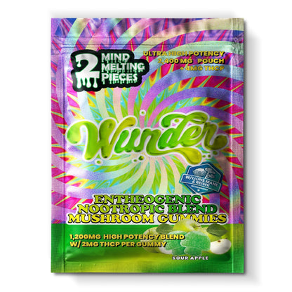 Wunder Ultra High Potency Entheogenic Mushroom Gummies 2400mg 2ct