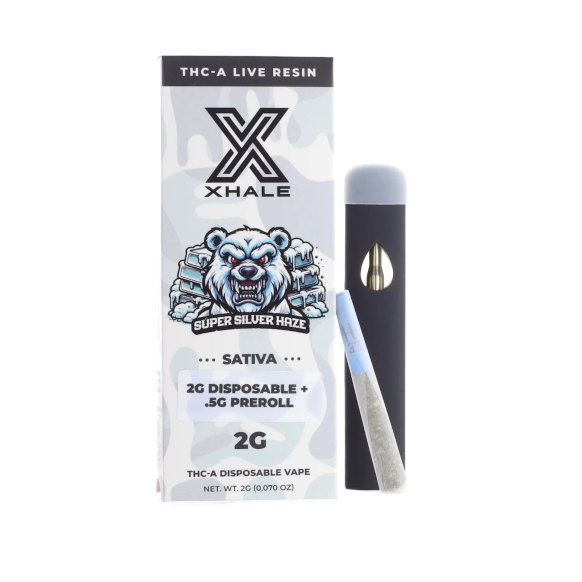 Xhale Live Resin THC-A Vaporizer 2000mg + 0.5g Joint