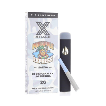Xhale Live Resin THC-A Vaporizer 2000mg + 0.5g Joint