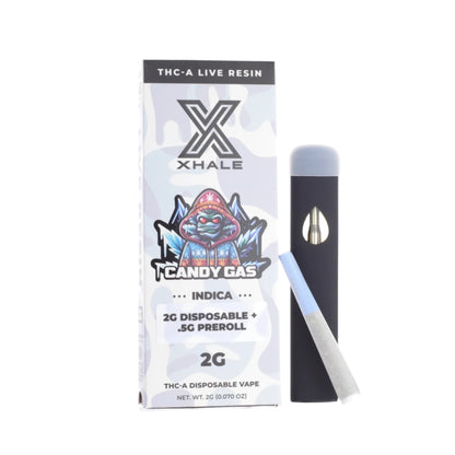 Xhale Live Resin THC-A Vaporizer 2000mg + 0.5g Joint