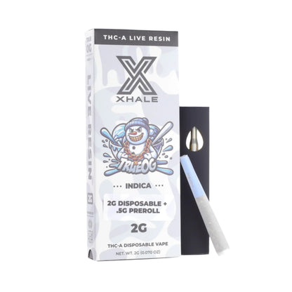 Xhale Live Resin THC-A Vaporizer 2000mg + 0.5g Joint