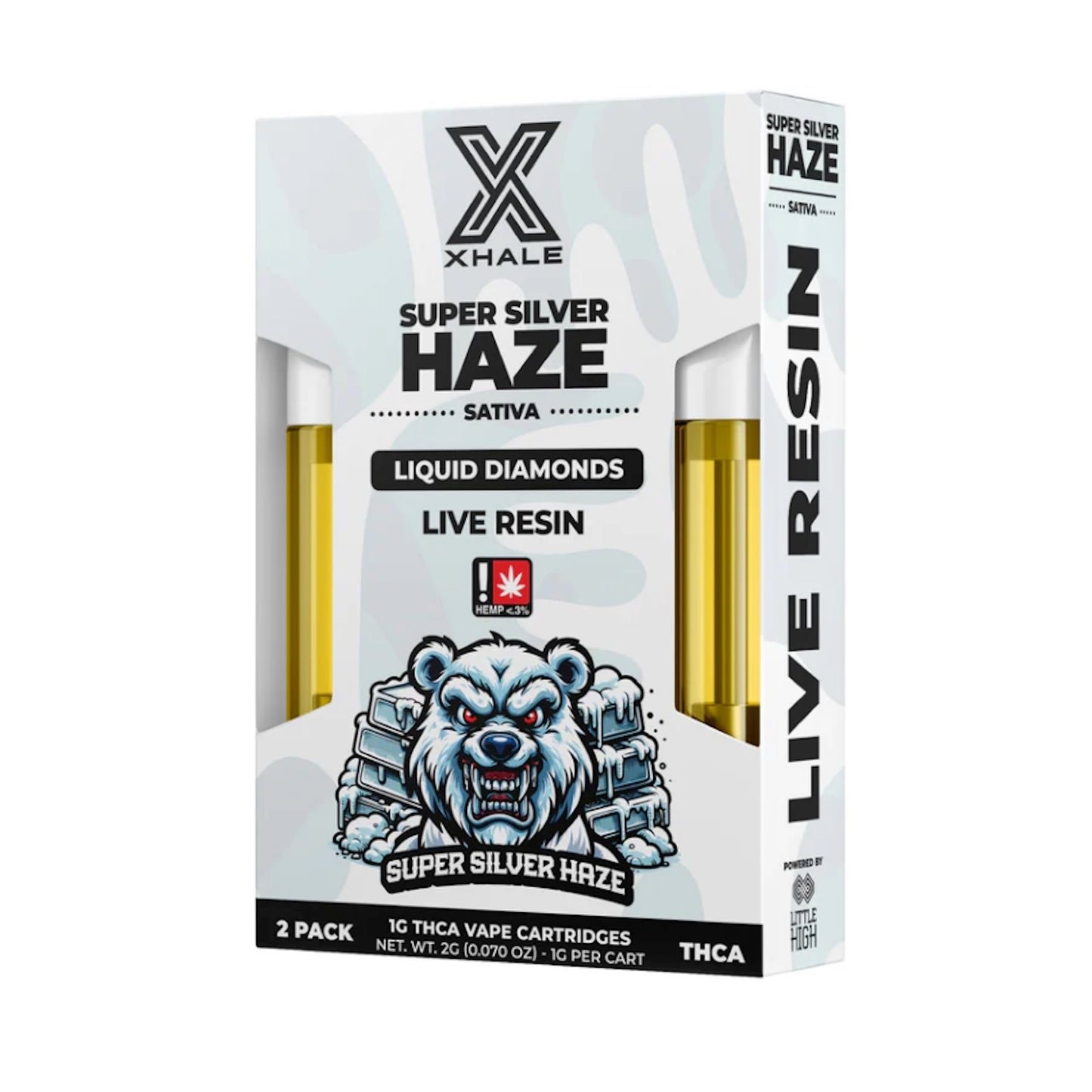 Xhale THC-A Live Resin Cartridge 2 Pack 2000mg