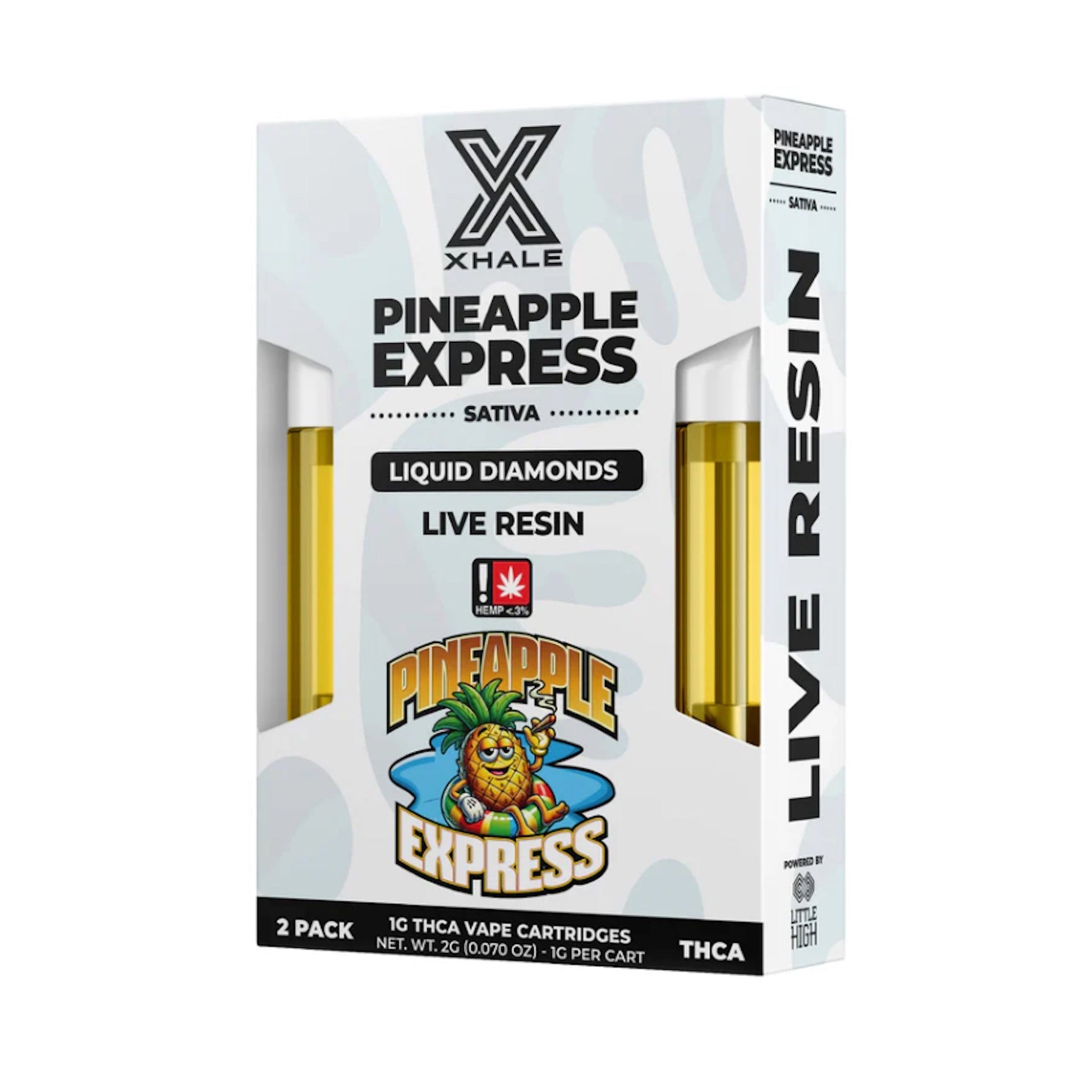Xhale THC-A Live Resin Cartridge 2 Pack 2000mg