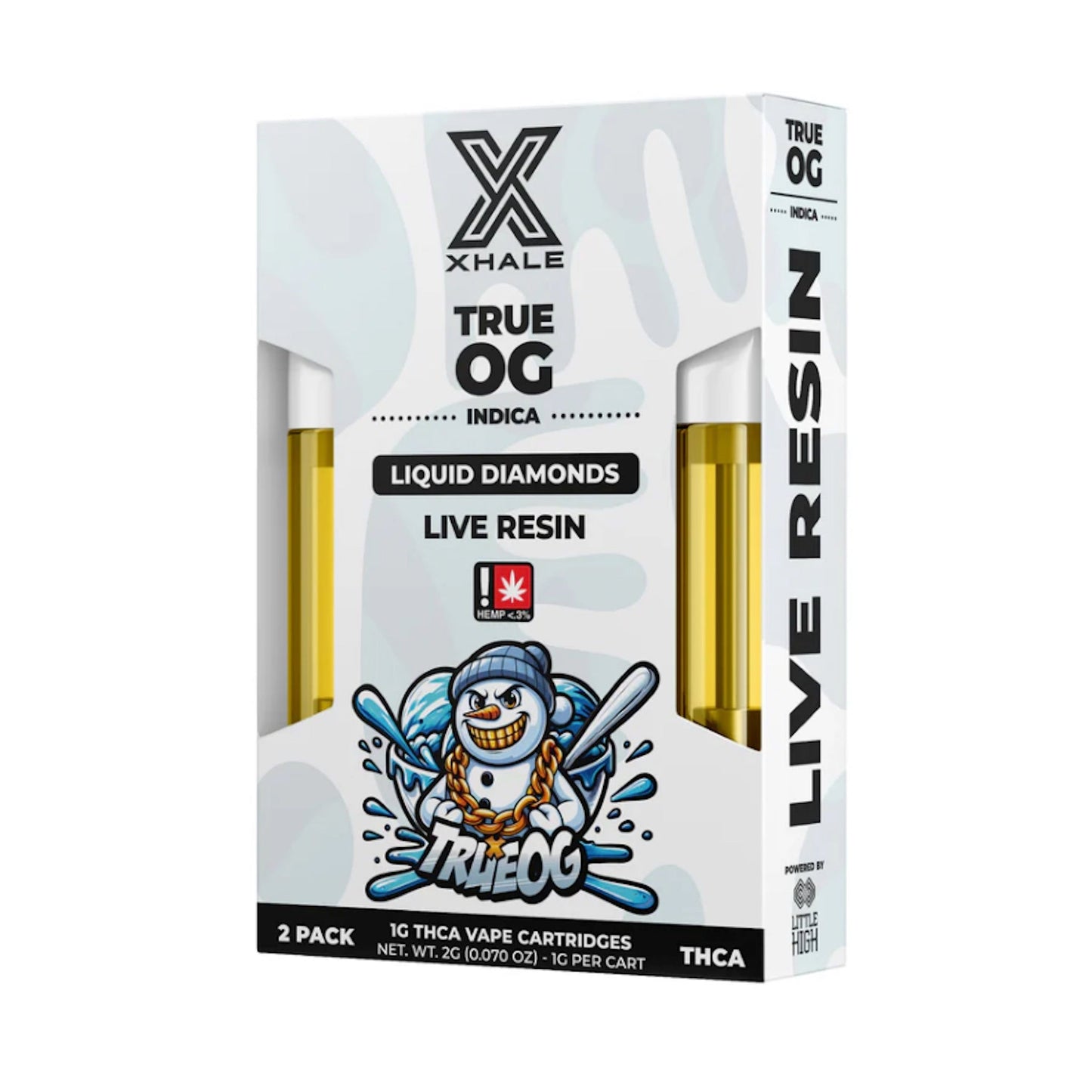 Xhale THC-A Live Resin Cartridge 2 Pack 2000mg