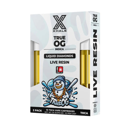Xhale THC-A Live Resin Cartridge 2 Pack 2000mg