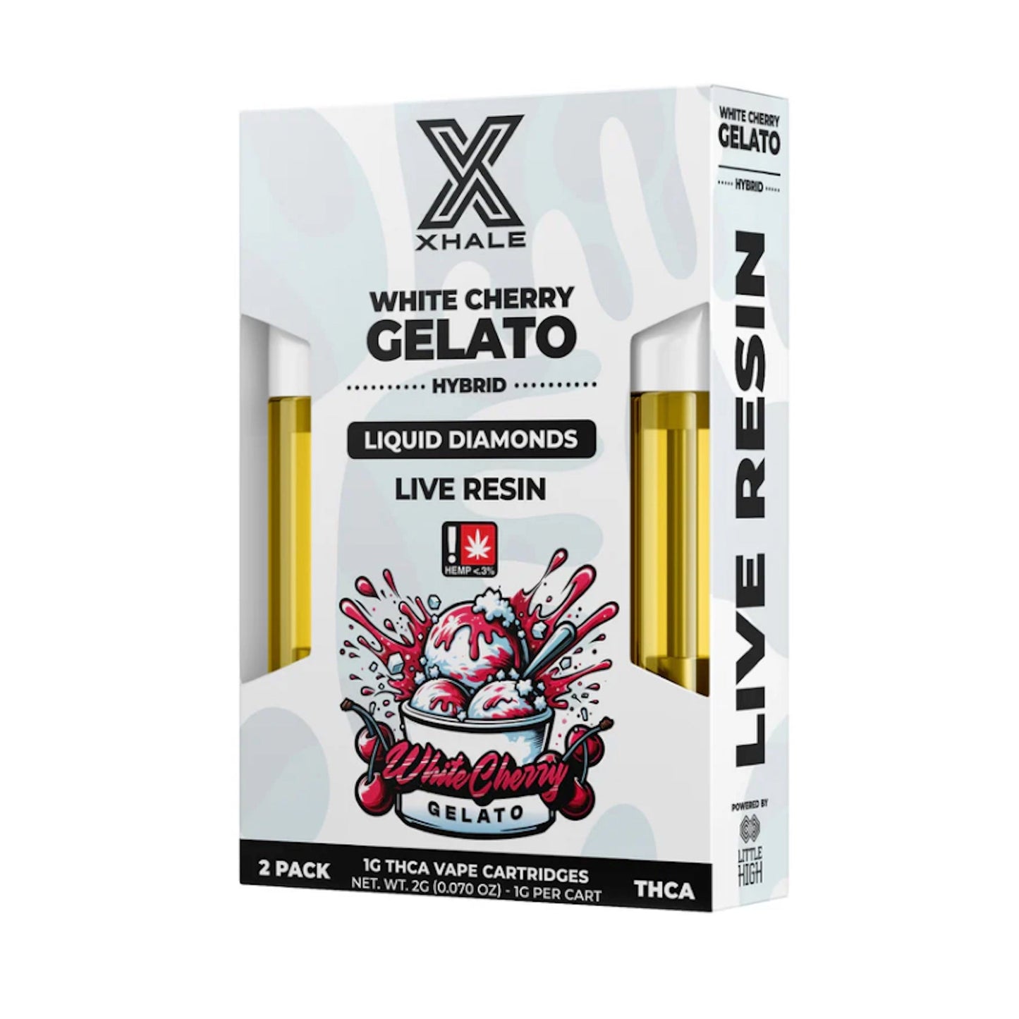 Xhale THC-A Live Resin Cartridge 2 Pack 2000mg