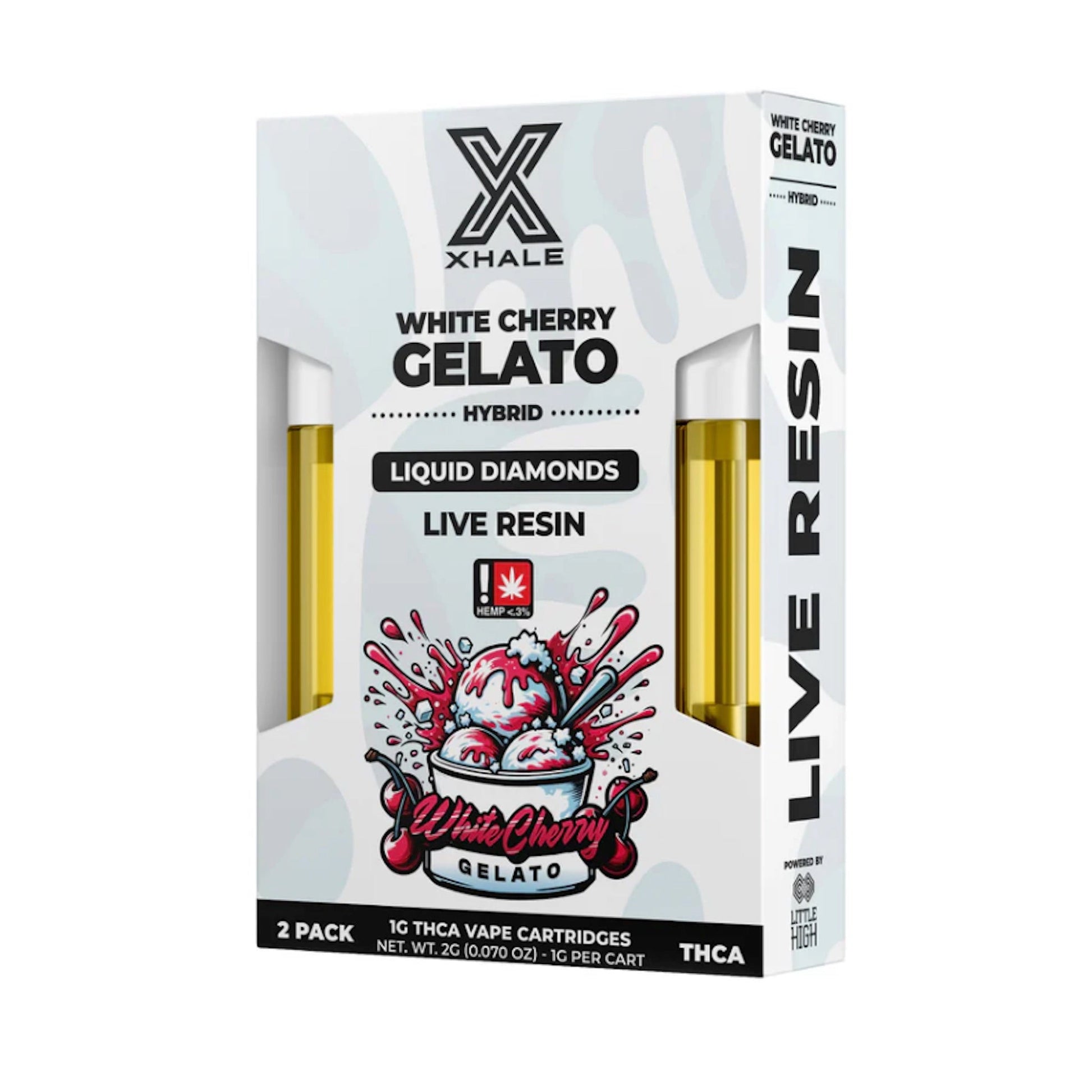 Xhale THC-A Live Resin Cartridge 2 Pack 2000mg