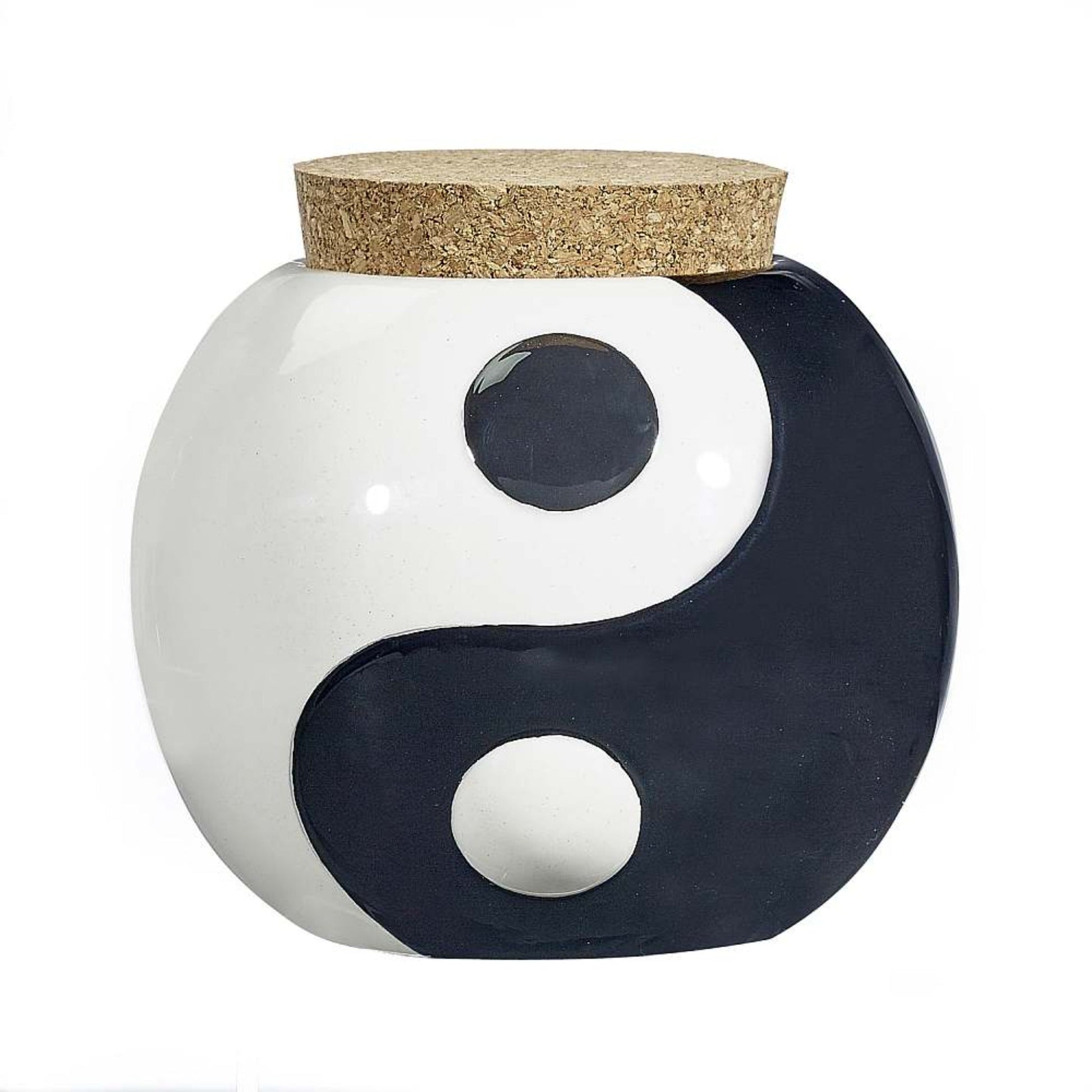 Fashioncraft Yin Yang Stash Jar 4in