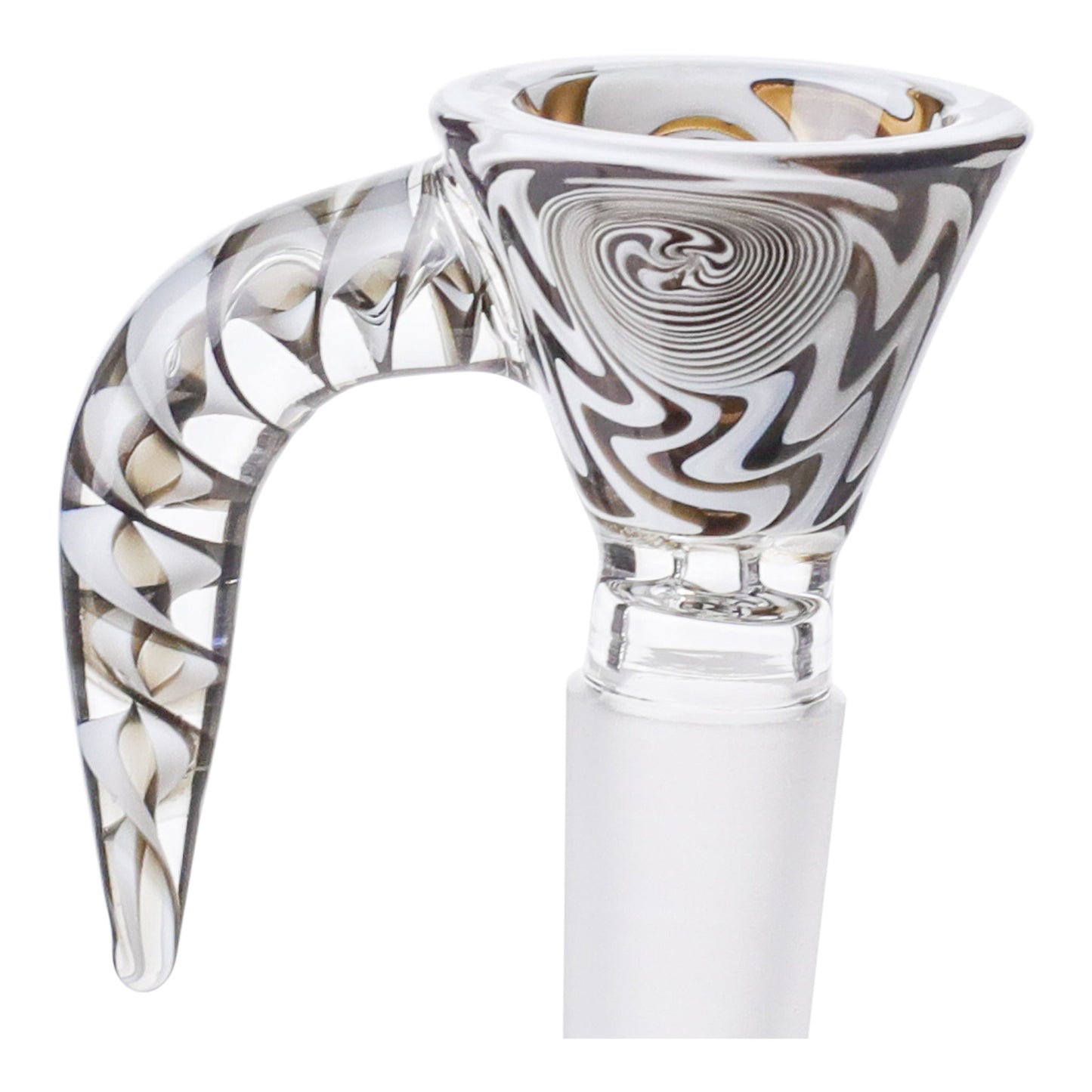 Volcanee Zebra Grip Bowl 14mm Male Borosilicate Glass
