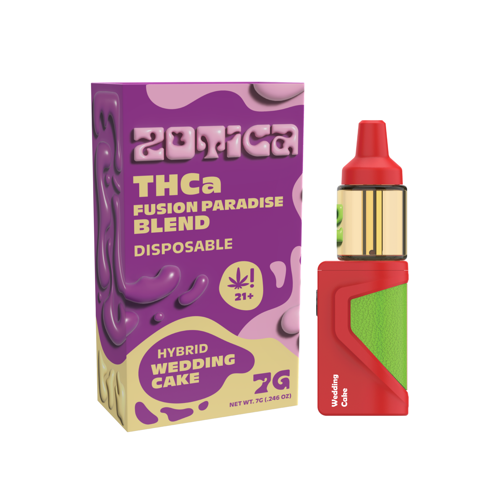 Zotica Big Cloud Wedding Cake THC-A Vaporizer 7000mg