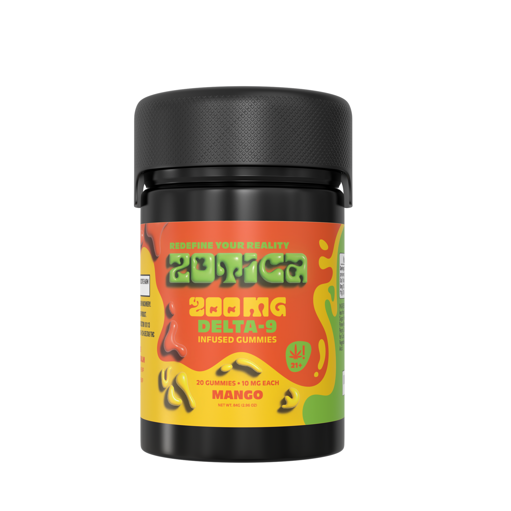 Zotica Mango Delta 9 Gummies 200mg 20ct