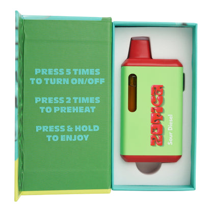 Zotica Green Hulk Sour Diesel THC-A Vaporizer 6000mg