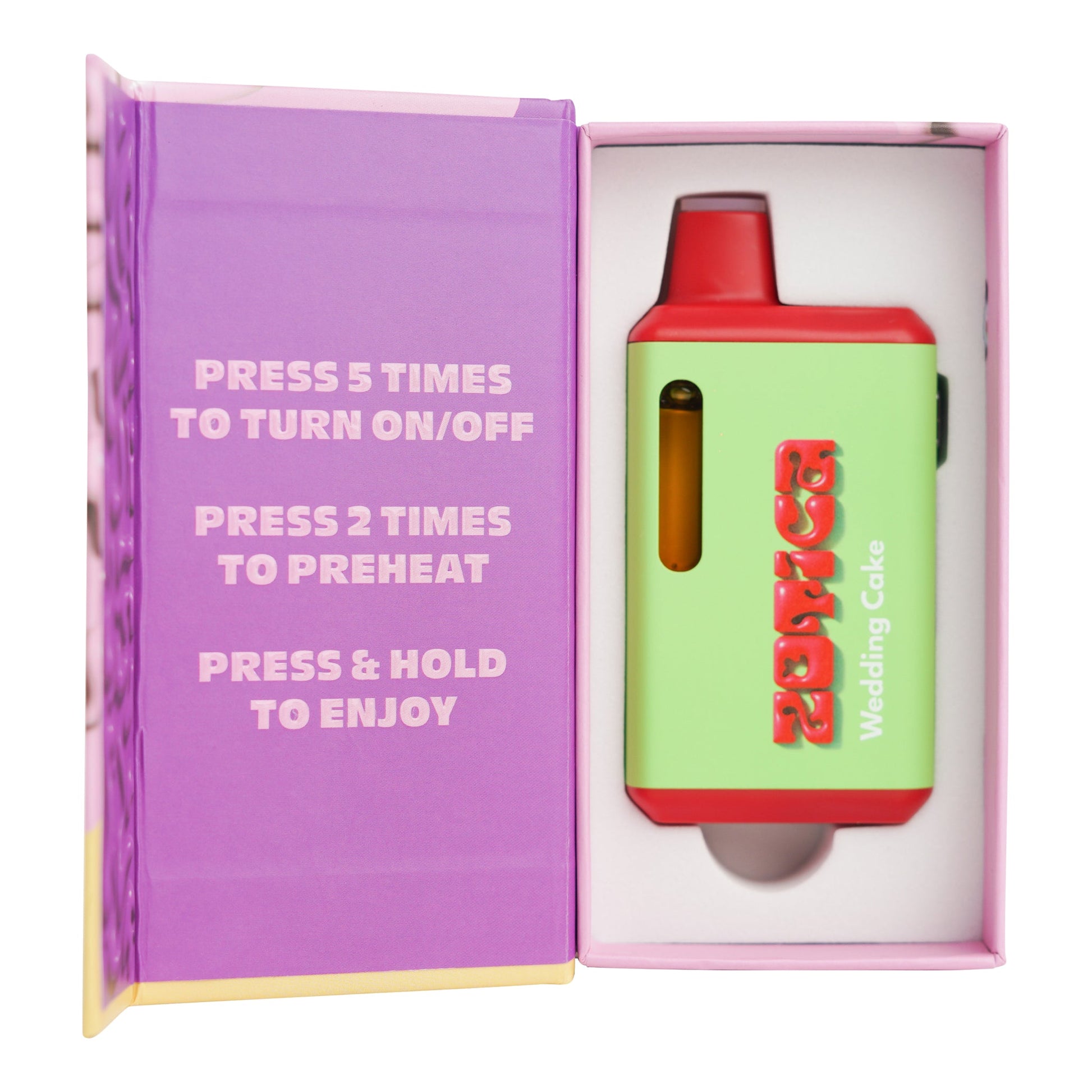 Zotica Green Hulk Wedding Cake THC-A Vaporizer 6000mg