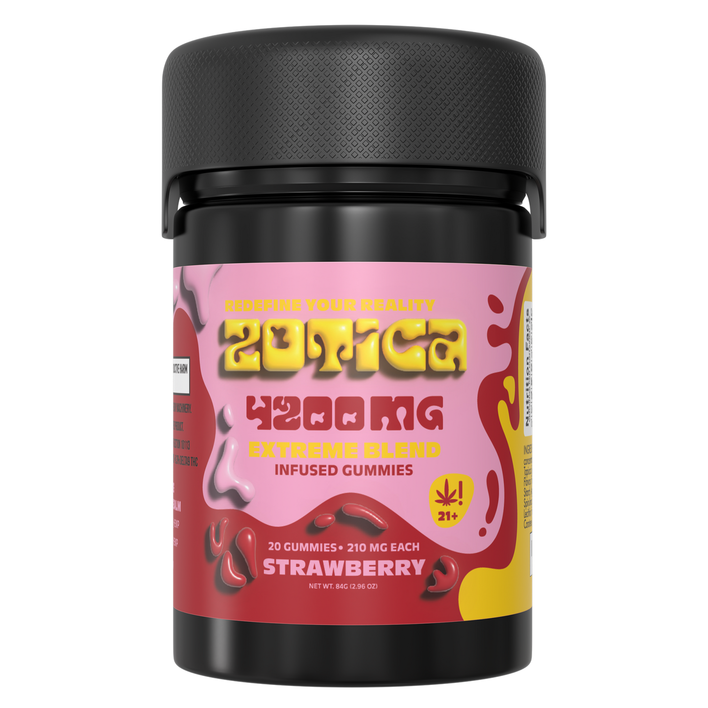 Zotica Extreme Blend Strawberry Gummies 4200mg 20ct