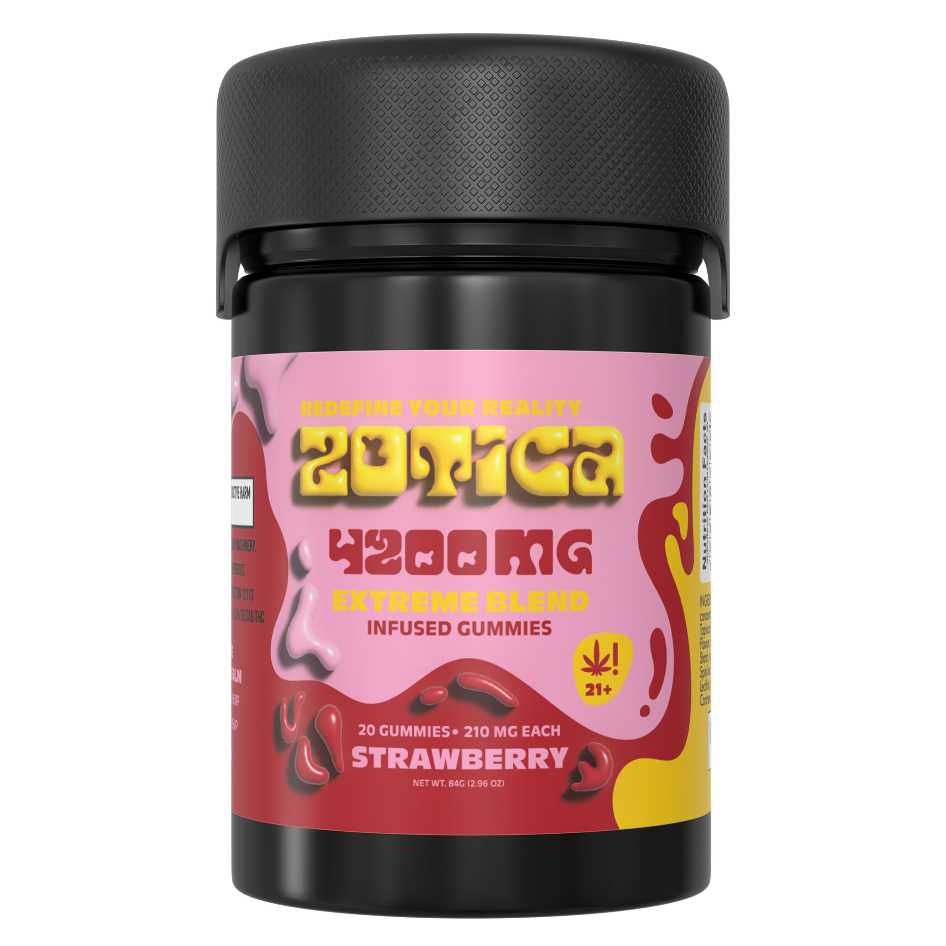 Zotica Extreme Blend Strawberry Gummies 4200mg 20ct