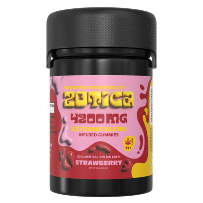 Zotica Extreme Blend Strawberry Gummies 4200mg 20ct