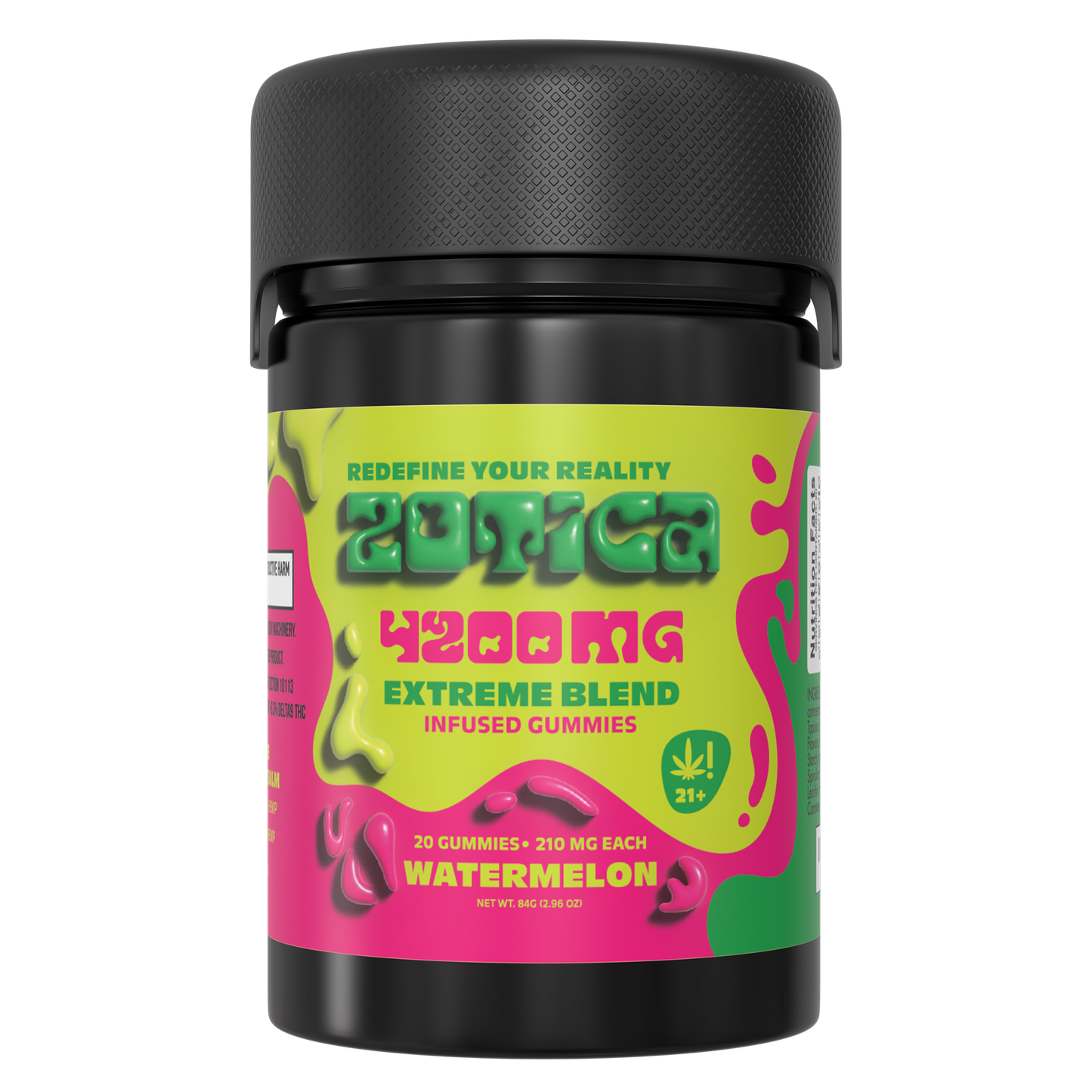 Zotica Extreme Blend Watermelon Gummies 4200mg 20ct