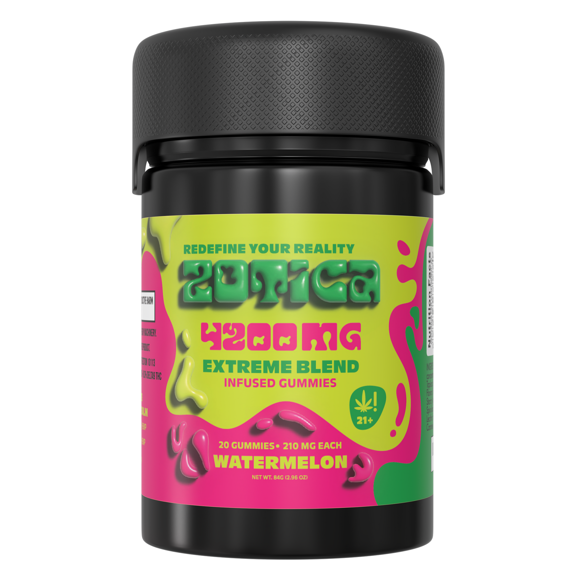 Zotica Extreme Blend Watermelon Gummies 4200mg 20ct