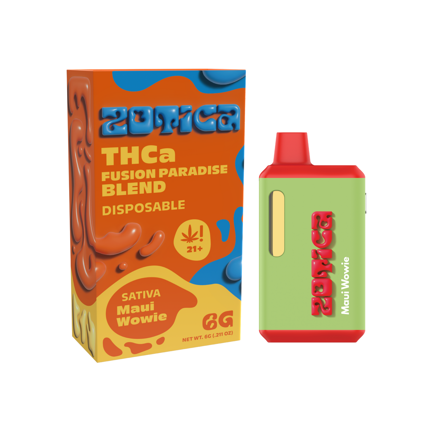 Zotica Green Hulk Maui Wowie THC-A Vaporizer 6000mg