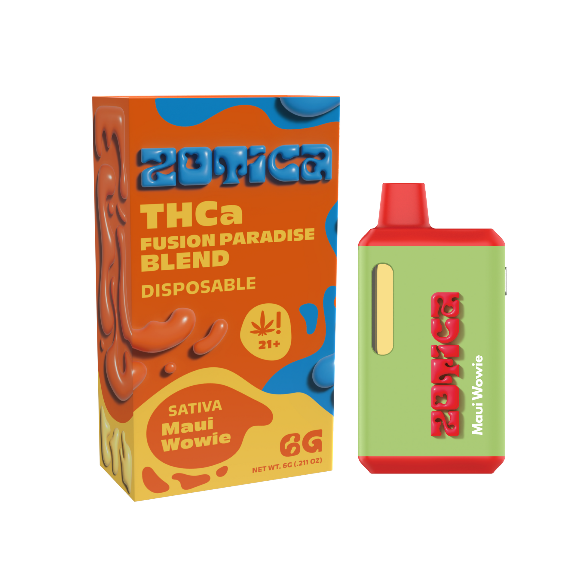 Zotica Green Hulk Maui Wowie THC-A Vaporizer 6000mg