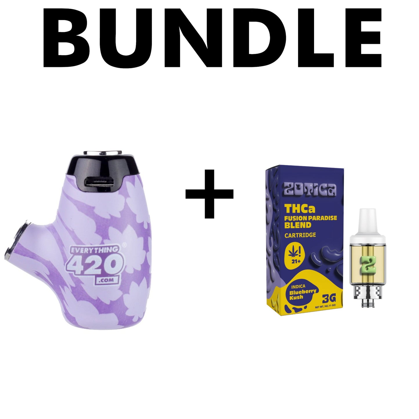 Zotica Paradise Blend Blueberry Kush THC-A Cartridge 3000mg
