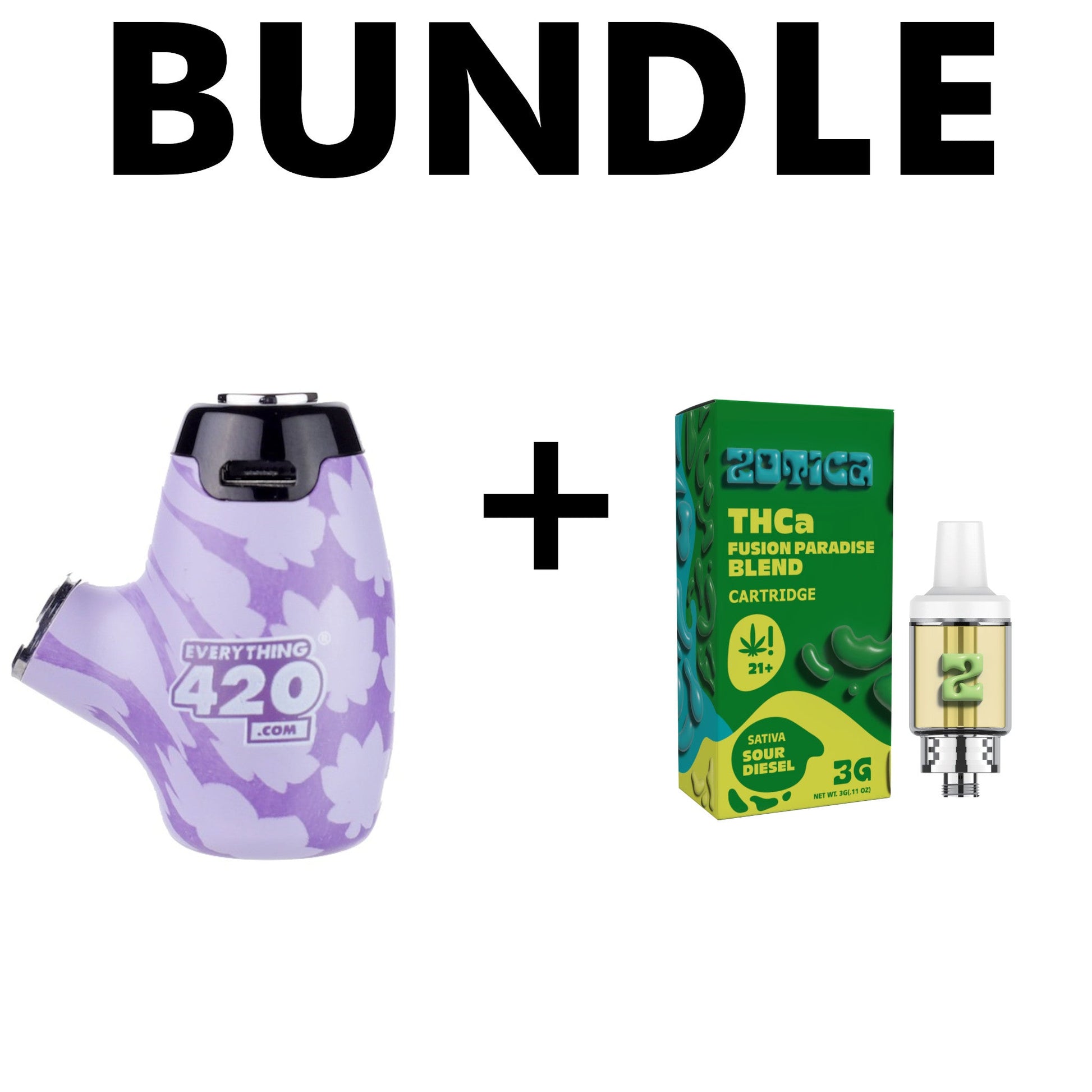 Zotica Paradise Blend Sour Diesel THC-A Cartridge 3000mg