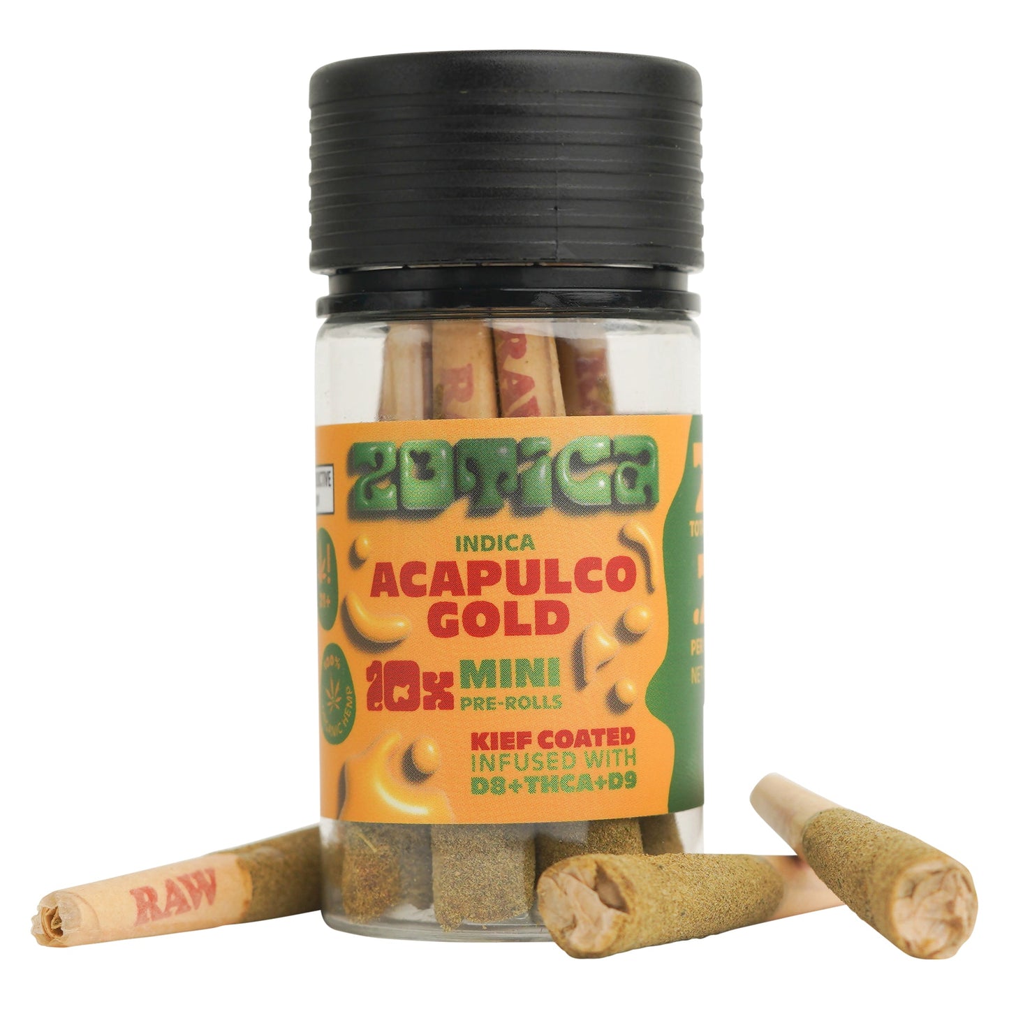 Zotica THC-A Blend Kief Acapulco Gold Mini Pre-Rolls 10ct