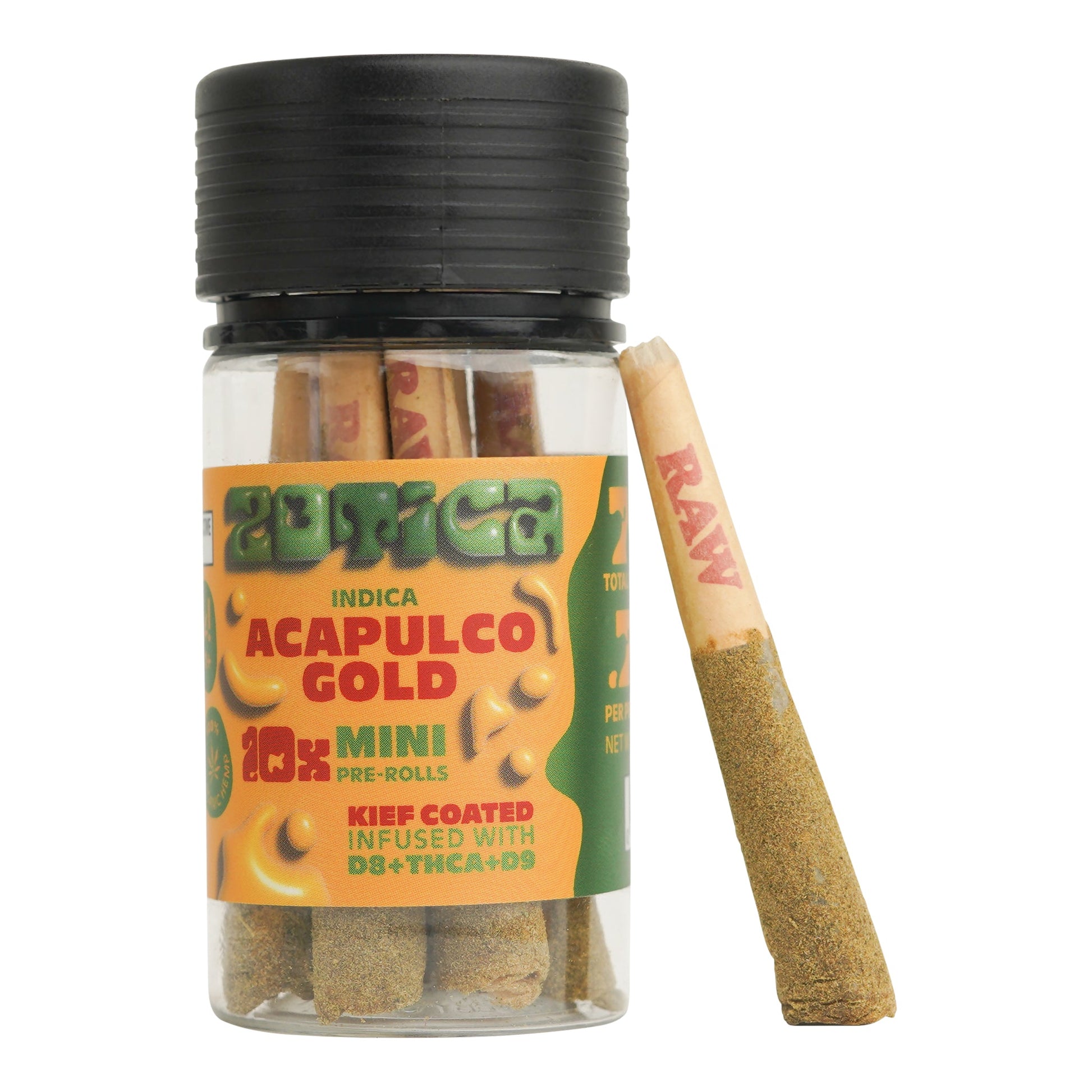 Zotica THC-A Blend Kief Acapulco Gold Mini Pre-Rolls 10ct
