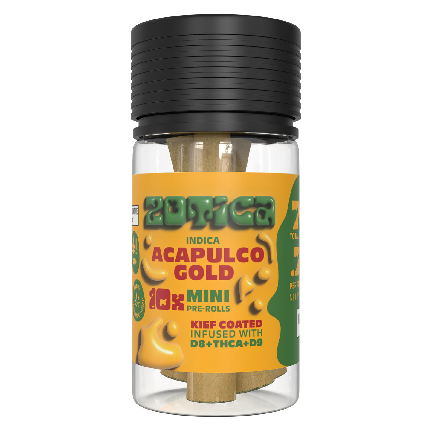 Zotica THC-A Blend Kief Acapulco Gold Mini Pre-Rolls 10ct