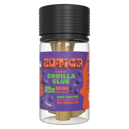 Zotica THC-A Blend Kief Gorilla Glue Mini Pre-Rolls 10ct