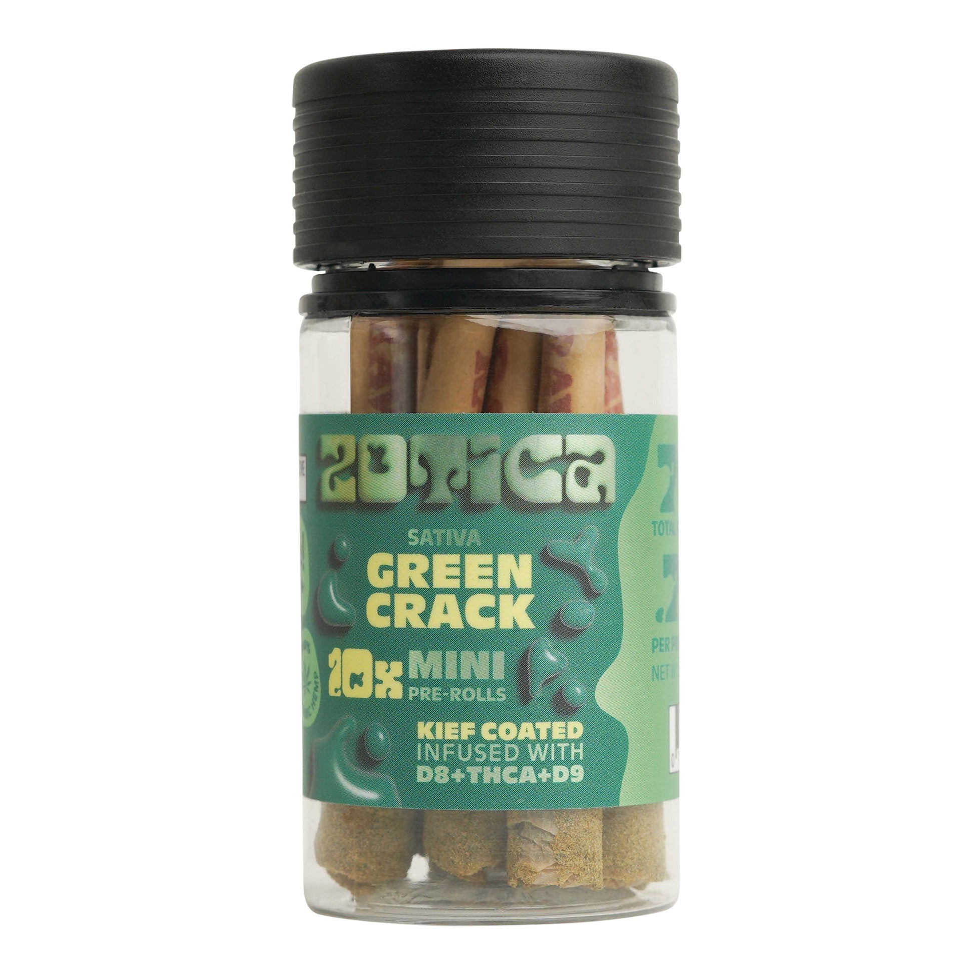 Zotica THC-A Blend Kief Green Crack Mini Pre-Rolls 10ct