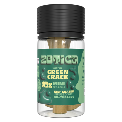 Zotica THC-A Blend Kief Green Crack Mini Pre-Rolls 10ct