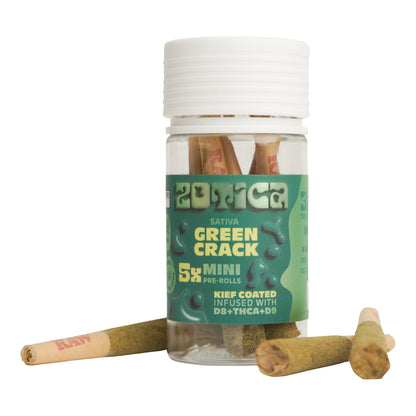Zotica Green Crack THC-A Blend Kief Mini Pre-Rolls 5ct